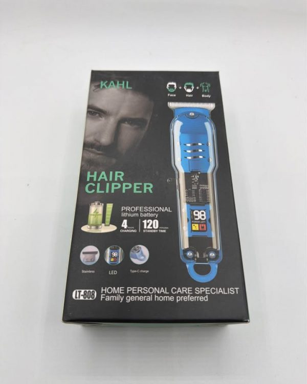 KAHL LT-808 Cordless Hair Clipper – Transparent LED