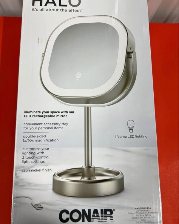 Halo LED Rechargeable Mirror