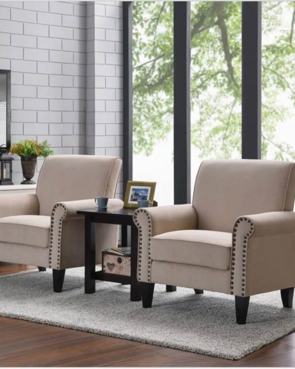 Monroe Fabric Club Chair, 2-Pack