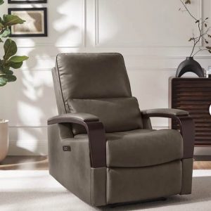 Shayne Leather Power Recliner with Power Headrest