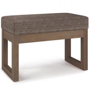 Modern Fawn Brown Storage Ottoman