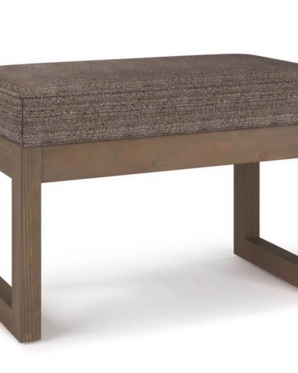 Modern Fawn Brown Storage Ottoman